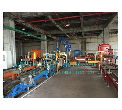 Three-line palletizing production line